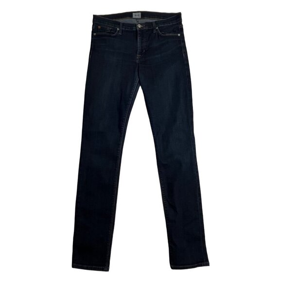 Hudson Denim Shine Midrise Skinny Jeans Size 30 Dark Wash‎ - Picture 1 of 10